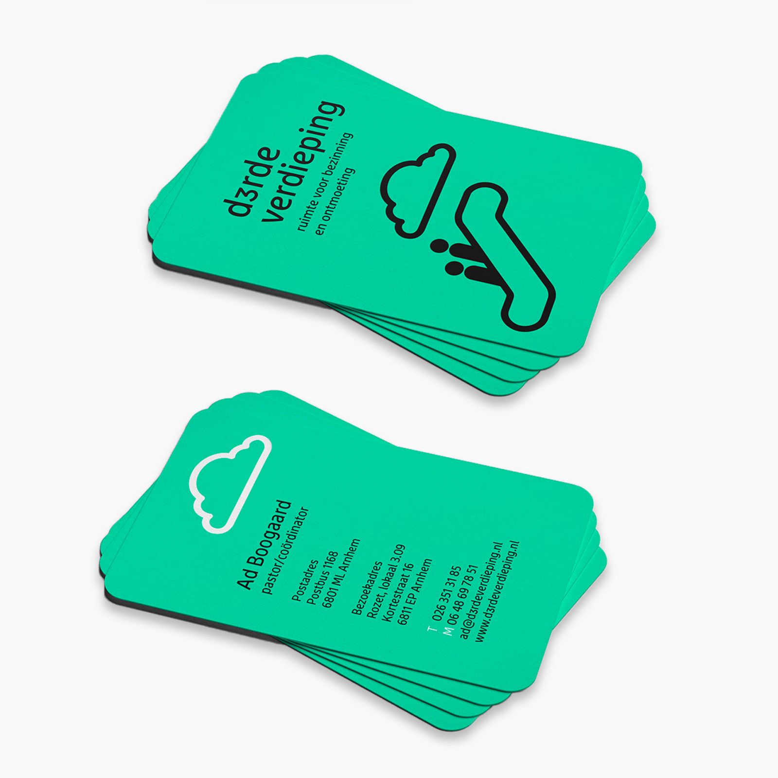 visitekaartjes van de D3rde Verdieping